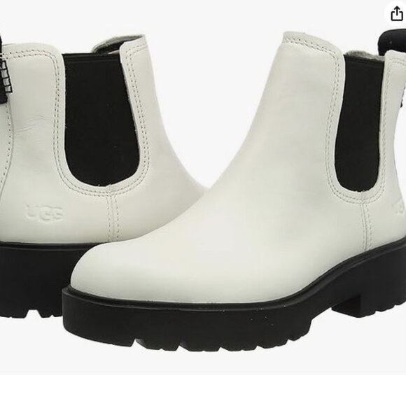 NEW UGG sz 9.5 JASMINE MARKSTRUM WATERPROOF LEATHER CHELSEA BOOTS - Picture 5 of 6
